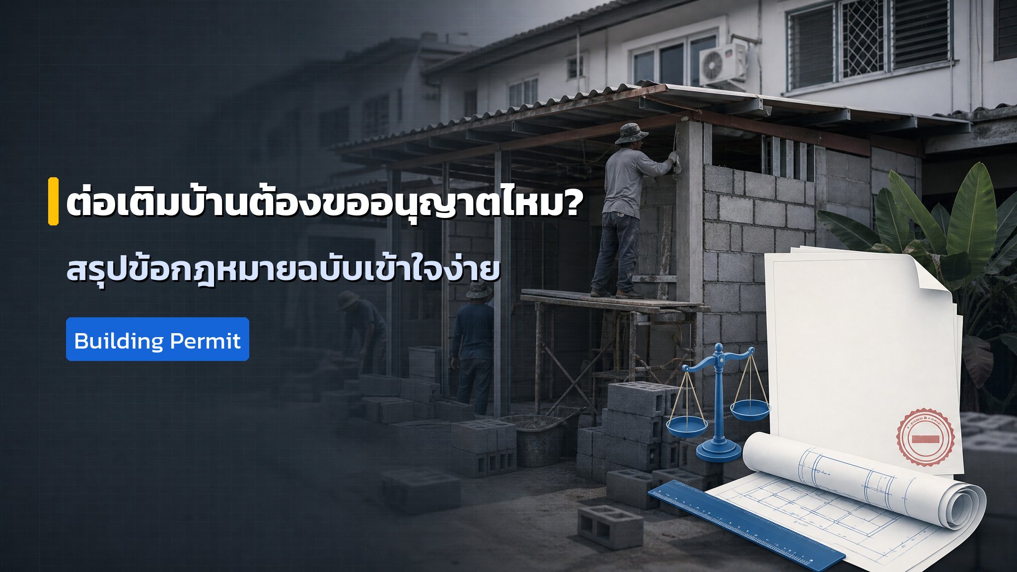 ต่อเติมบ้านต้องขออนุญาตไหม? สรุปข้อกฎหมายฉบับเข้าใจง่าย